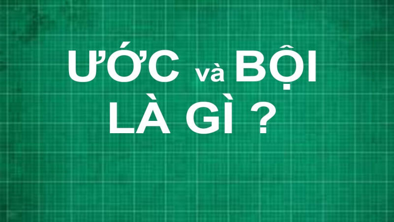 Định nghĩa ước và bội là gì?