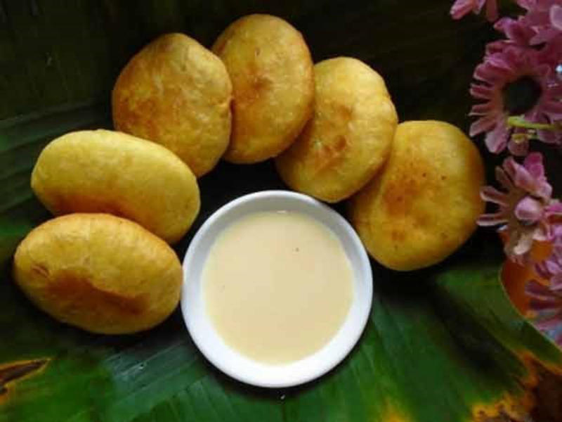 Bước 3: Tiến hành trong cách làm khoai lang kén