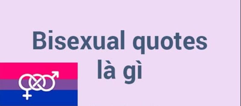 Bisexual quotes là gì Những câu quotes hay về người song tính Bisexual quotes là gì Những câu quotes hay về người song tính