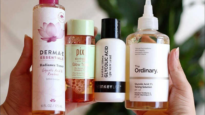 Một số mỹ phẩm có thành phần glycolic acid