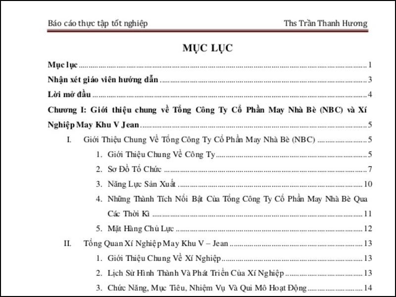 Phụ lục trong luận văn là văn bản phụ được trích riêng ở đầu hoặc cuối bài luận