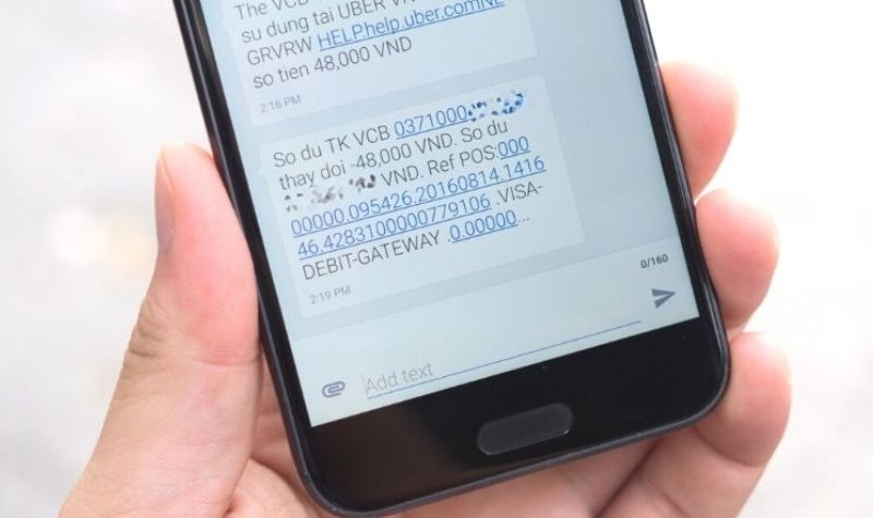 Kiểm tra qua kênh SMS Banking
