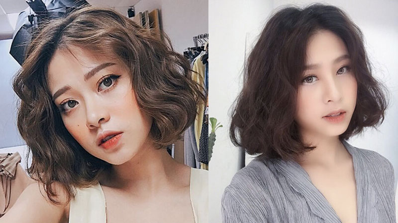 Tóc tém đẹp kiểu uốn sóng