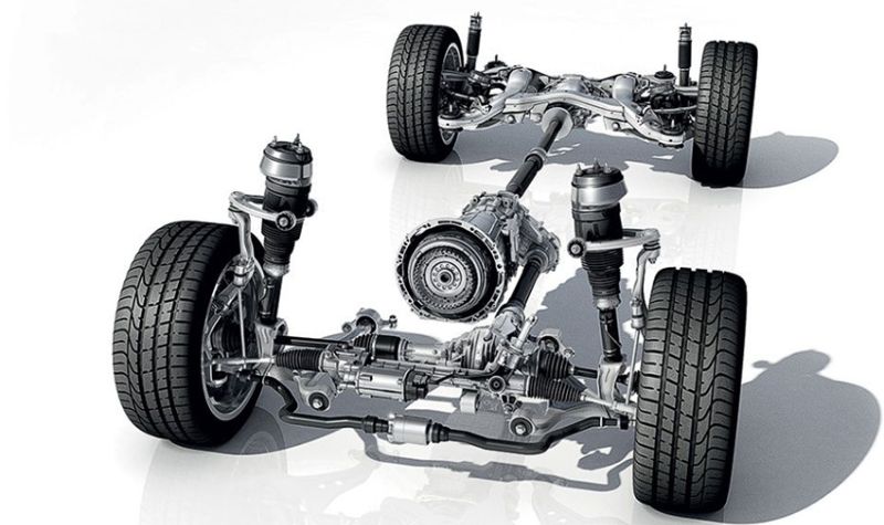 Cấu tạo của hệ thống dẫn động 4matic