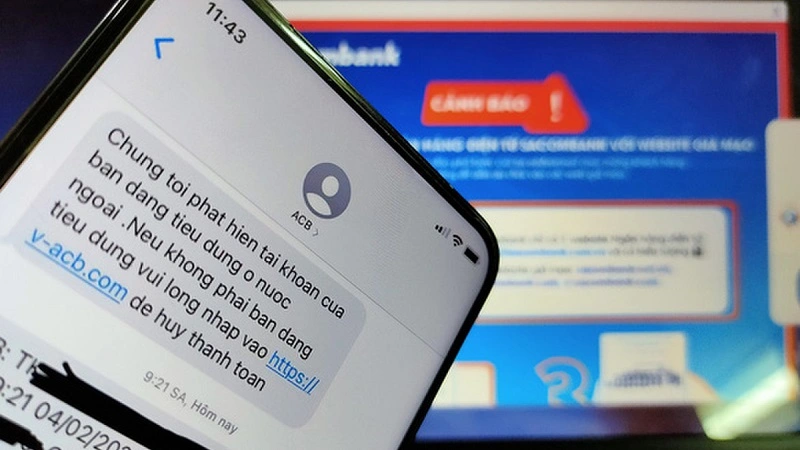 Lừa đảo qua số điện thoại mạo danh, gửi SMS