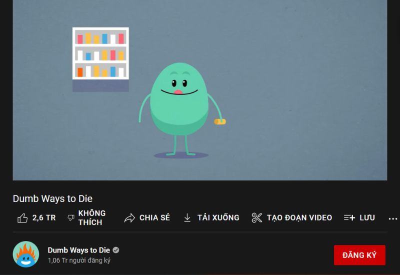 Metro Trains Melbourne Dumb Ways to Die – Tháng 11/2012