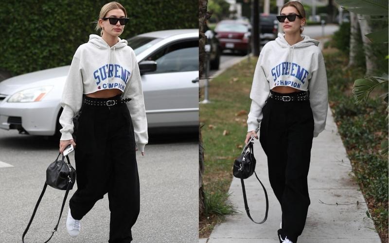 Áo hoodie croptop