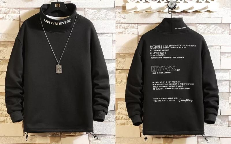 Áo hoodie không mũ