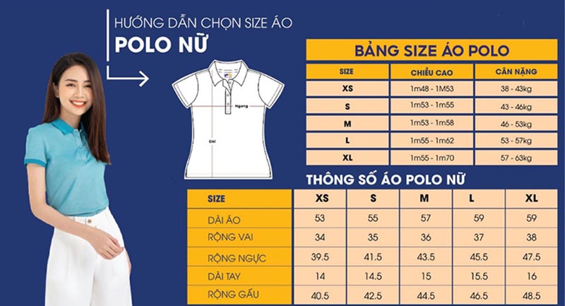 Cách chọn size áo polo chuẩn