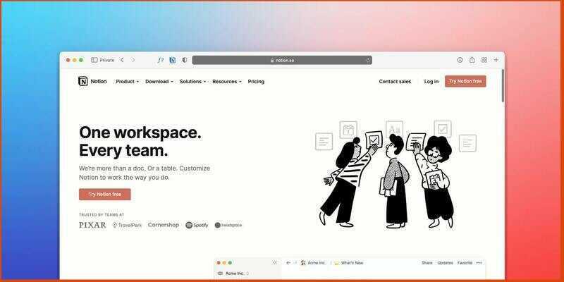 Cấu trúc của Notion