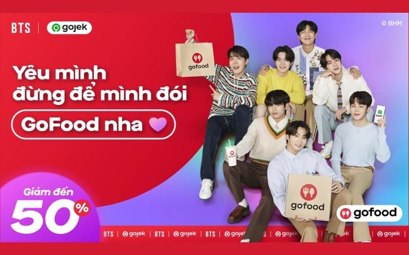 Quảng cáo GoFood có nội dung ngắn gọn