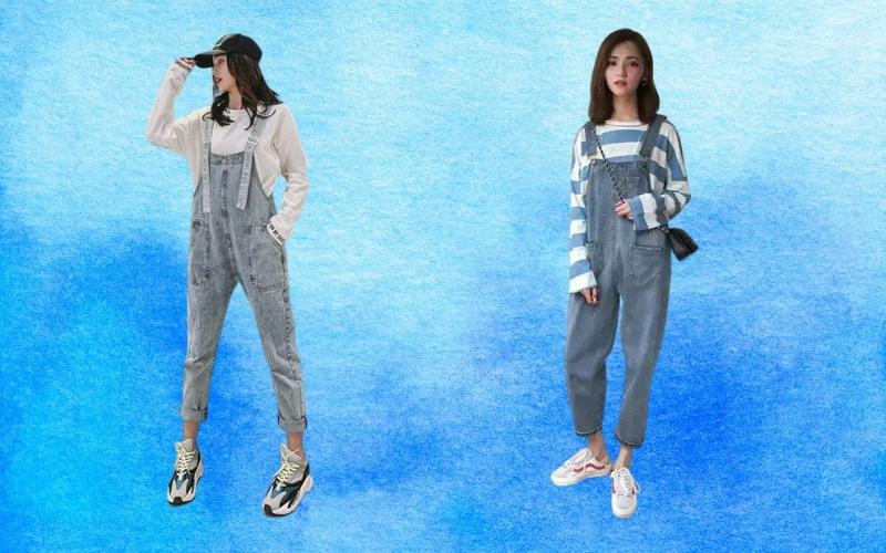 Sweatshirt và quần yếm