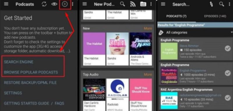 Việc sử dụng Podcast trên hệ điều hành Android khá dễ dàng Việc sử dụng Podcast trên hệ điều hành Android khá dễ dàng