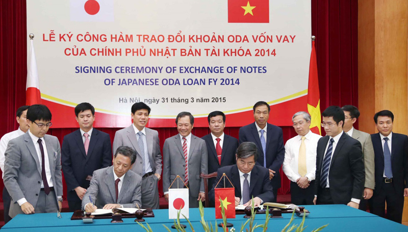 Lễ ký công hàm trao đổi khoản ODA vốn vay của chính phủ Nhật Bản
