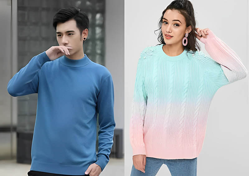 Áo sweater sáng màu
