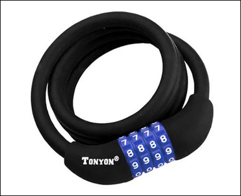 Khóa dây xe đạp được sử dụng phổ biến trên thị trường