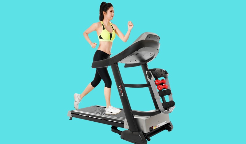 Máy chạy bộ Hasuta trang bị thảm vân kim cương 3 - 5 lớp giúp chống trượt khi chạy