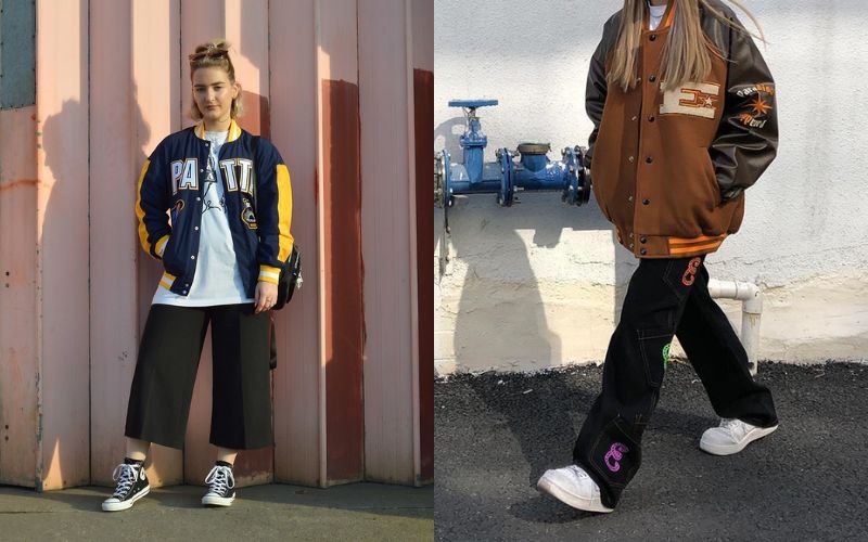 Varsity jacket phong cách học đường trẻ trung và cá tính