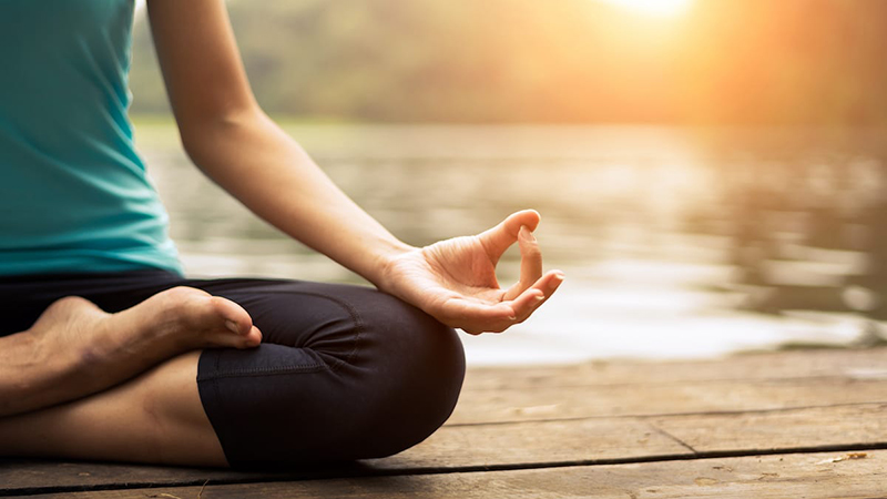 Một không gian thoải mái giúp cho việc tập yoga thiền hiệu quả hơn