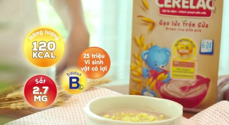 Thành phần dinh dưỡng của bột ăn dặm Cerelac Nestlé