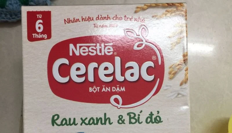Nestle Cerelac Rau xanh và Bí đỏ