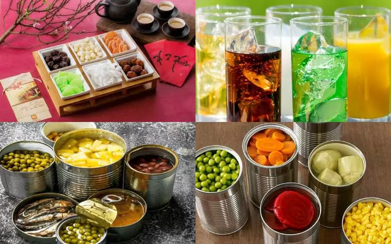 Các thực phẩm được chế biến sẵn để tạo màu đẹp mắt, an toàn