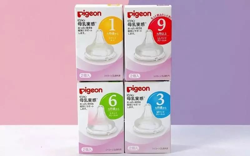 Cách lắp bình sữa Pigeon cổ rộng