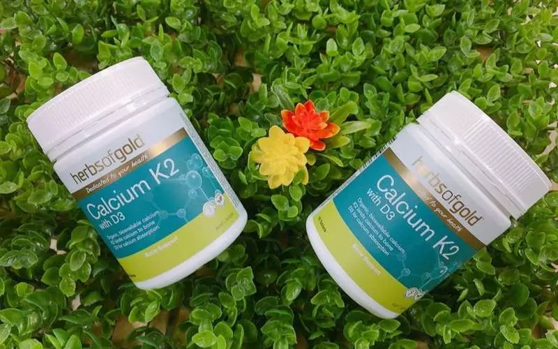 Herbs Of Gold Calcium K2 With D3