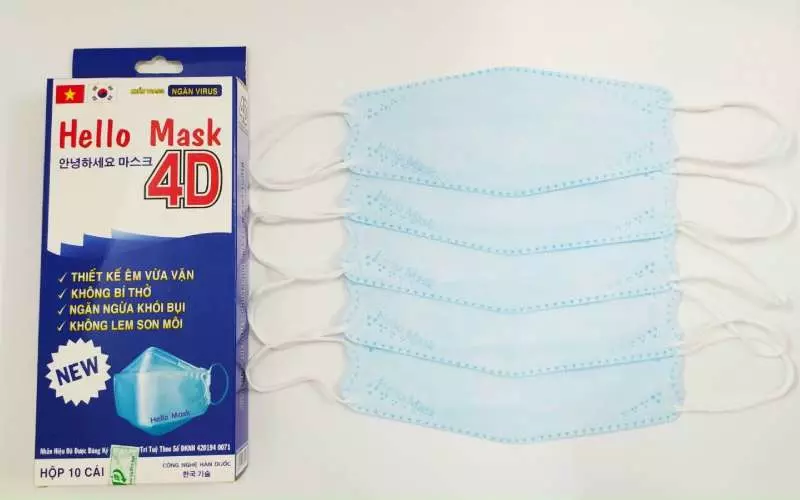 Khẩu trang 4D Hello Mask
