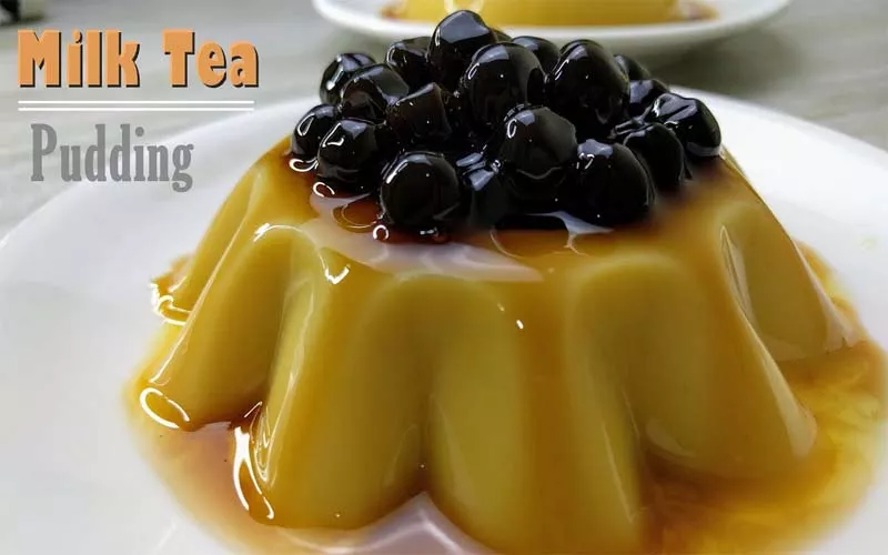 Pudding trà sữa