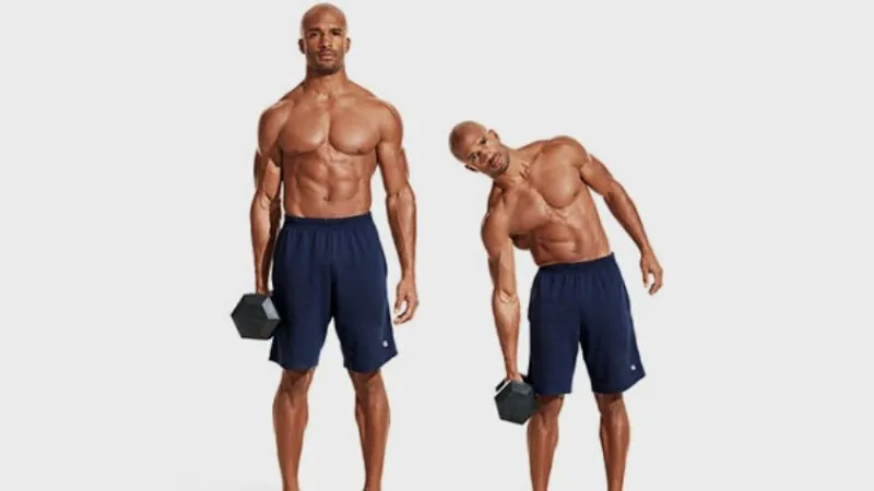 Bài tập Dumbbell Side Bend