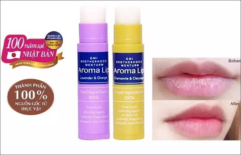 Son dưỡng chuyên sâu Omi aroma thư giãn mềm môi