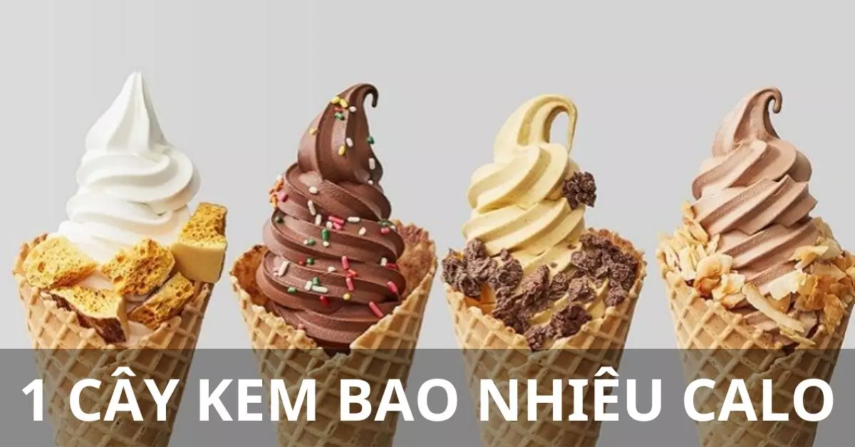 1 cây kem bao nhiêu calo