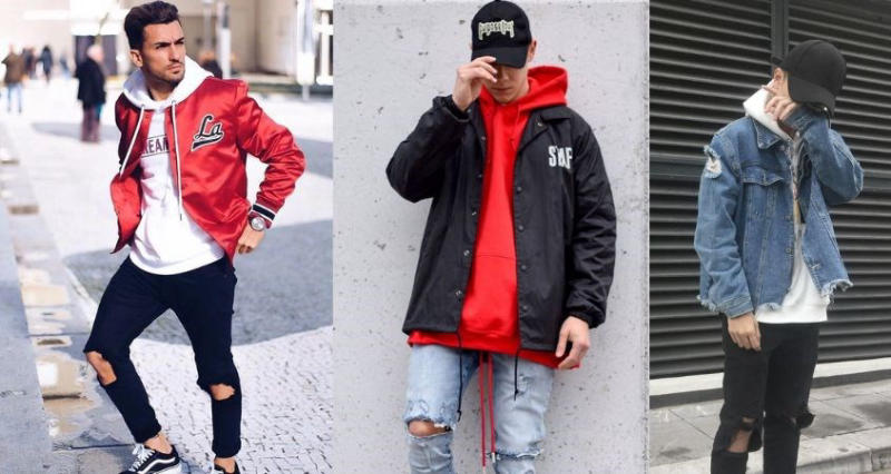 Phối cùng áo hoodie