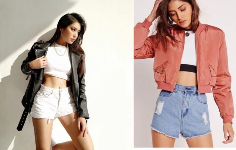Phối jacket cùng quần short