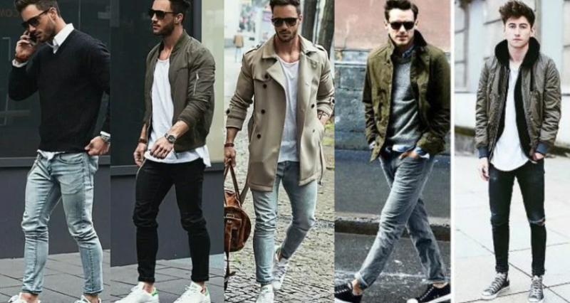 Phối cùng áo thun, sneaker và quần jeans