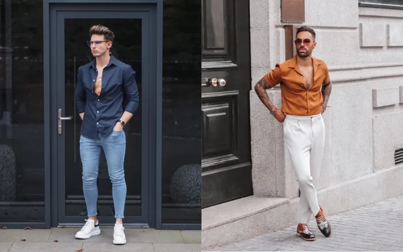 Phối đồ với phong cách Street Style, áo sơ mi thanh lịch