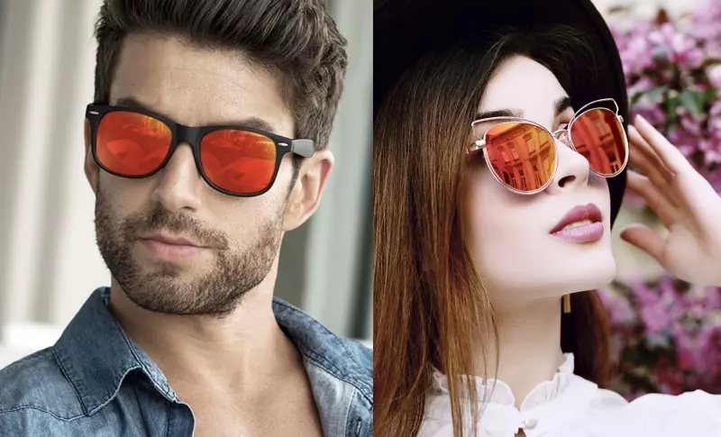 Tròng kính tráng gương khiến người đối diện không nhìn thấy mắt mình