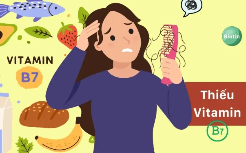 Dấu hiệu khi thiếu vitamin B7