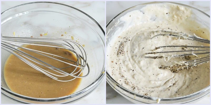Bước 2: Pha sốt trộn salad
