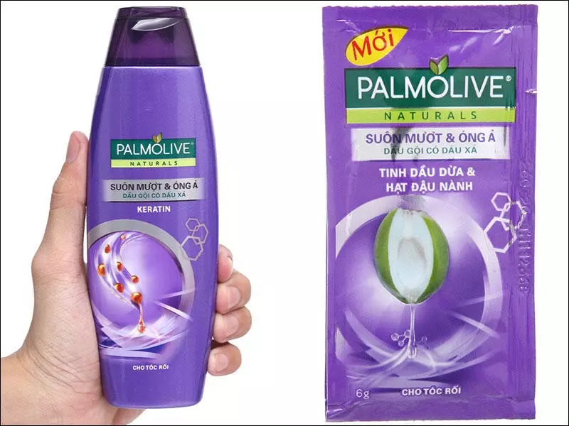 Dầu gội Palmolive Keratin màu tím