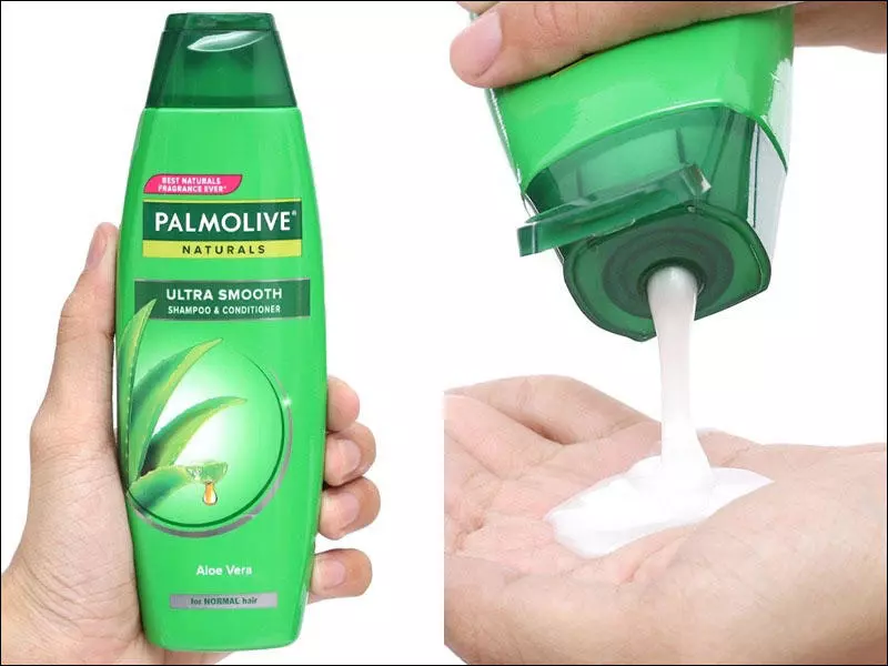 Dầu gội Palmolive màu xanh
