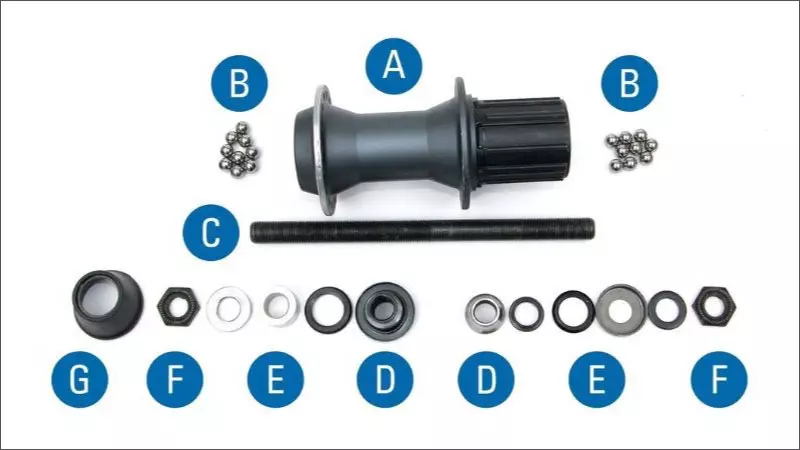 Bearing hub - Cone hub (Đùm côn, đùm bi)