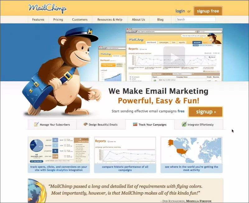 Ưu điểm của Mailchimp