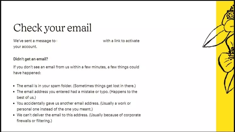 Kiểm tra hộp thư để xác nhận email từ MailChimp
