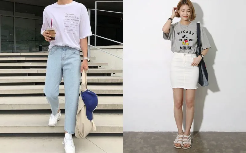 Phối theo phong cách dịu dàng, nhẹ nhàng