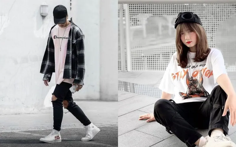 Phối theo phong cách thể thao, streetwear