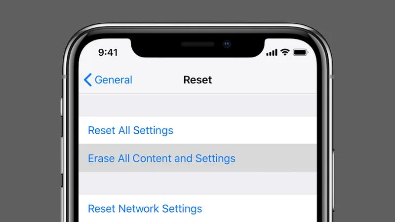 Khôi phục cài đặt cho iPhone