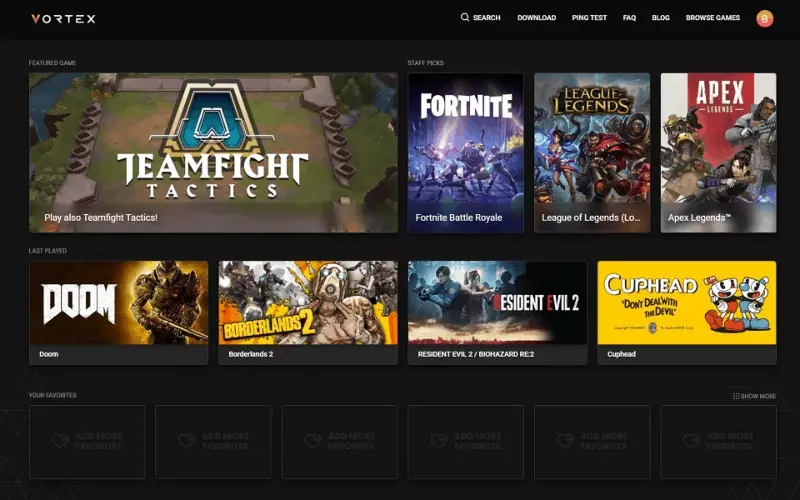 Vortex là một dịch vụ Cloud gaming hoạt động như một ứng dụng streaming game
