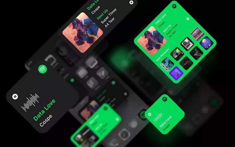 Widget giúp bạn dễ dàng thay đổi playlist